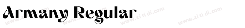Armany Regular字体转换